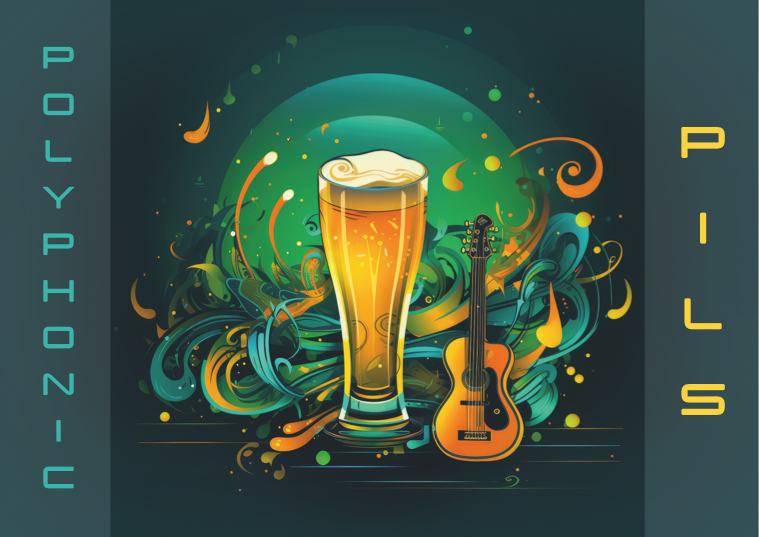Polyphonic Pilsner beer label